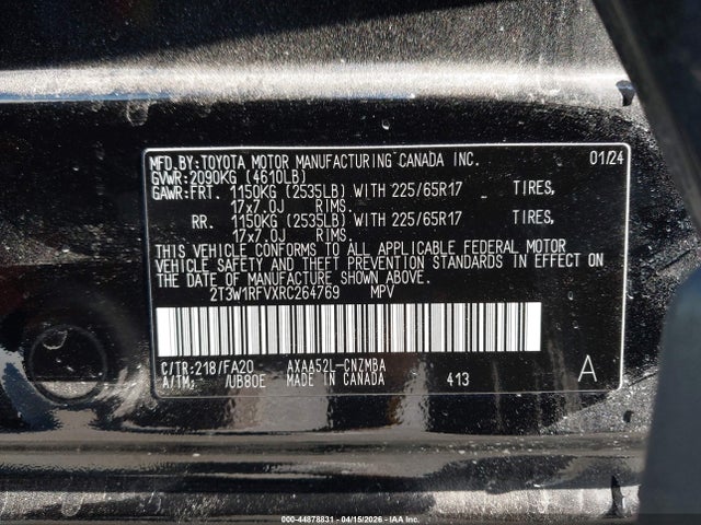 Toyota Rav4 Xle 2024 2T3W1RFVXRC264769 Image 9
