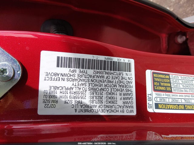 5J8TC2H59NL006452 Acura Rdx Technology Package