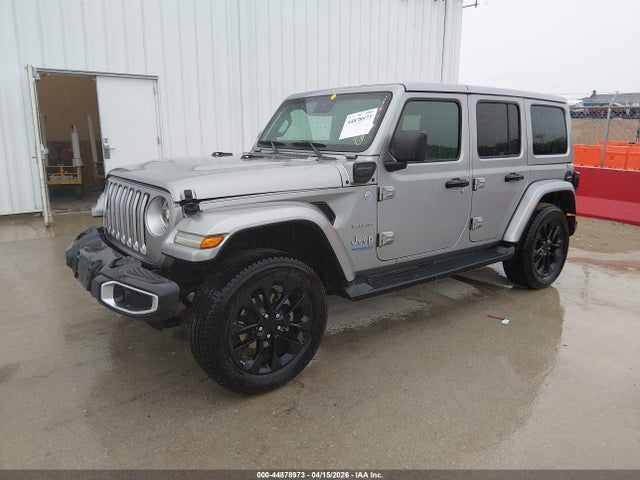 2021 Jeep Wrangler 4xe Unlimited Sahara 4x4 მანქანა იყიდება აუქციონზე, vin: 1C4JJXP6XMW703015, აუქციონის ნომერი: 44878973