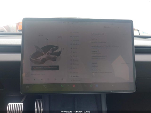 Aukcja sprzedaży 2025 Tesla Model 3 Long Range Rear-wheel Drive/standard Rear-wheel Drive, vin: 5YJ3E1EA0SF061715, numer aukcji: 44879016