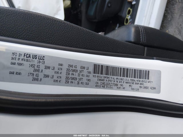 Dodge Durango Gt Awd 2020 1C4RDJDG7LC172084 Image 9