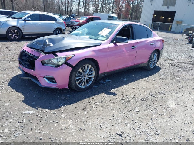44879056 :رقم المزاد ، JN1EV7ARXJM434887 vin ، 2018 Infiniti Q50 3.0t Luxe مزاد بيع