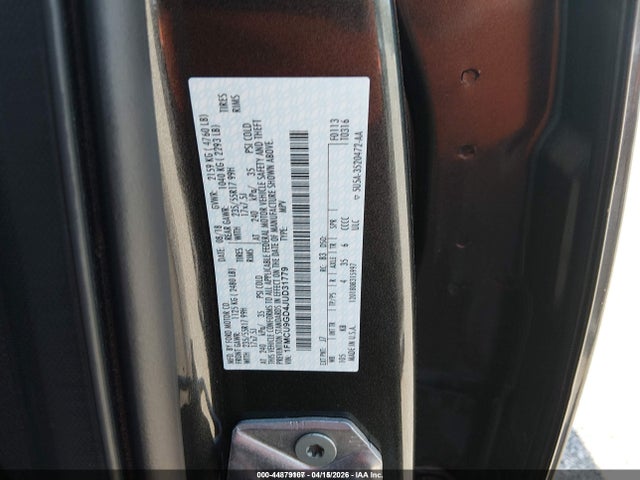 2018 FORD ESCAPE 1FMCU9GD4JUD31779 Photo 8