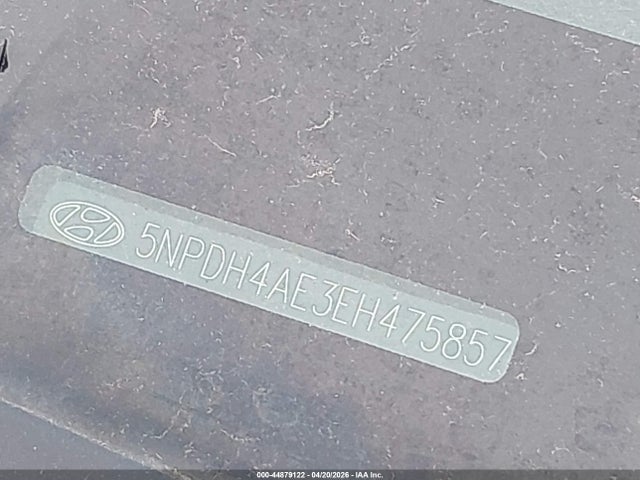 44879122 :رقم المزاد ، 5NPDH4AE3EH475857 vin ، 2014 Hyundai Elantra Se مزاد بيع