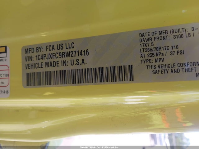 2024 JEEP WRANGLER 1C4PJXFG9RW271416 Photo 8