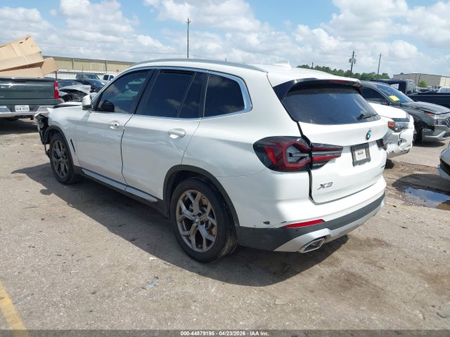 2022 Bmw X3 Sdrive30i მანქანა იყიდება აუქციონზე, vin: 5UX43DP01N9M07591, აუქციონის ნომერი: 44879195