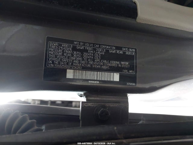 Продажа на аукционе авто 2007 Volvo Xc70 2.5t, vin: YV4SZ592971256283, номер лота: 44879564