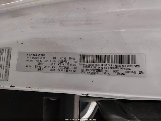44879646 :رقم المزاد ، 3C6LRVDG9PE514896 vin ، 2023 Ram Promaster 2500 مزاد بيع