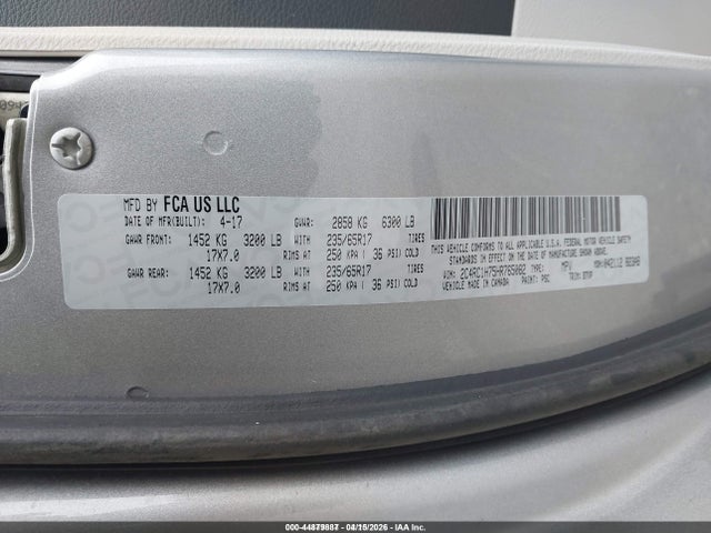 2017 CHRYSLER PACIFICA HYBRID 2C4RC1H75HR765082 Photo 8