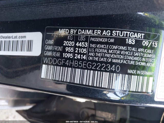 WDDGF4HB5EG222340 Mercedes-Benz C 250 Sport