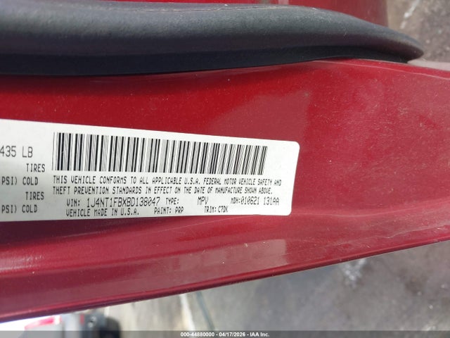 Aukcja sprzedaży 2011 Jeep Compass, vin: 1J4NT1FBXBD138047, numer aukcji: 44880000