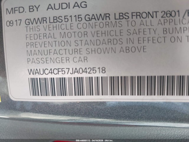 2018 AUDI S5 WAUC4CF57JA042518 Photo 8