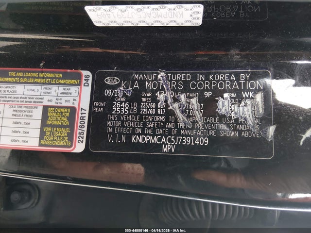KIA Sportage Lx 2018 KNDPMCAC5J7391409 Image 9