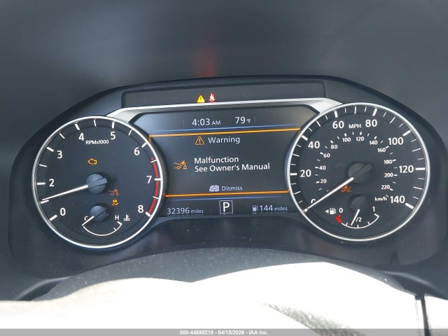 Продажа на аукционе авто 2022 Nissan Altima Sr Fwd, vin: 1N4BL4CV0NN395604, номер лота: 44880210
