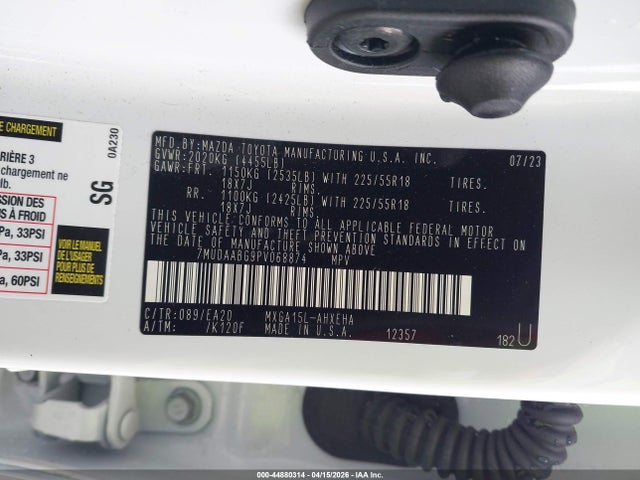 Toyota Corolla Cross Xle 2023 7MUDAABG9PV068874 Image 9