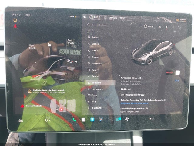 Tesla Model 3 Long Range Dual Motor All-wheel Drive 2022 5YJ3E1EB8NF160909 Image 7
