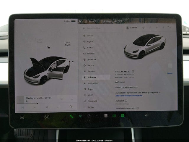 Aukcja sprzedaży 2020 Tesla Model 3 Long Range Dual Motor All-wheel Drive, vin: 5YJ3E1EB0LF651522, numer aukcji: 44880387