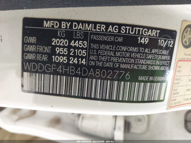 2013 MERCEDES-BENZ C 250 WDDGF4HB4DA802776 Photo 8