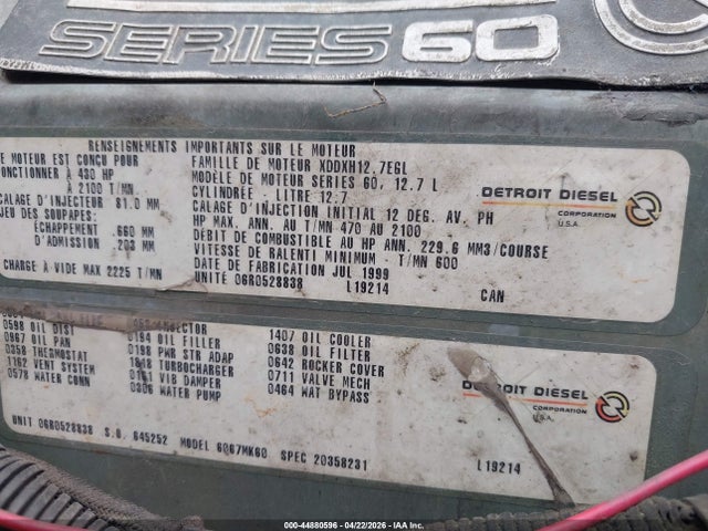 1996 Peterbilt 379 მანქანა იყიდება აუქციონზე, vin: 1XP5DR9X9TN414446, აუქციონის ნომერი: 44880596