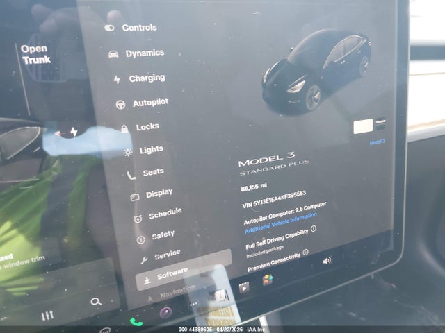 Auction sale of the 2019 Tesla Model 3 Long Range/mid Range/standard Range/standard Range Plus, vin: 5YJ3E1EA4KF395553, lot number: 44880605