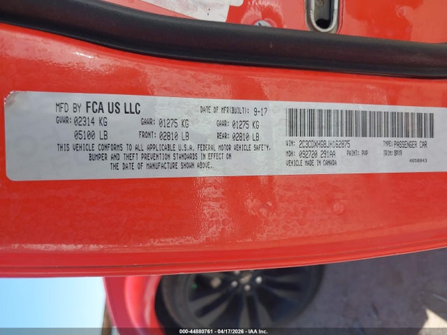 Dodge Charger Sxt Plus Rwd 2018 2C3CDXHG8JH162875 Image 9