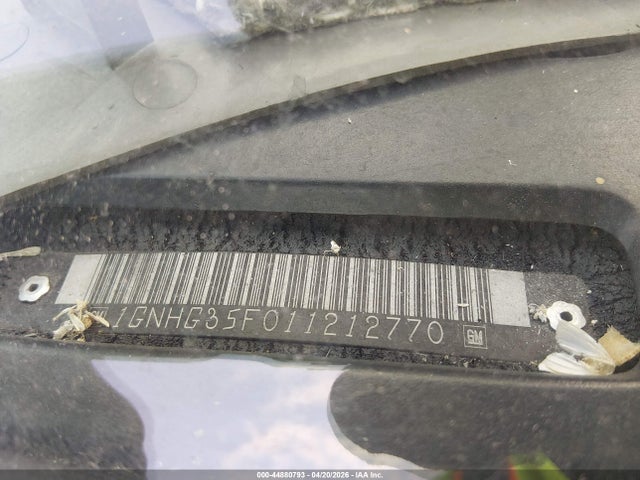 2001 Chevrolet Express მანქანა იყიდება აუქციონზე, vin: 1GNHG35F011212770, აუქციონის ნომერი: 44880793