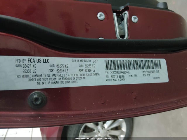44880796 :رقم المزاد ، 2C3CCARG0HH553446 vin ، 2017 Chrysler 300 Limited Awd مزاد بيع