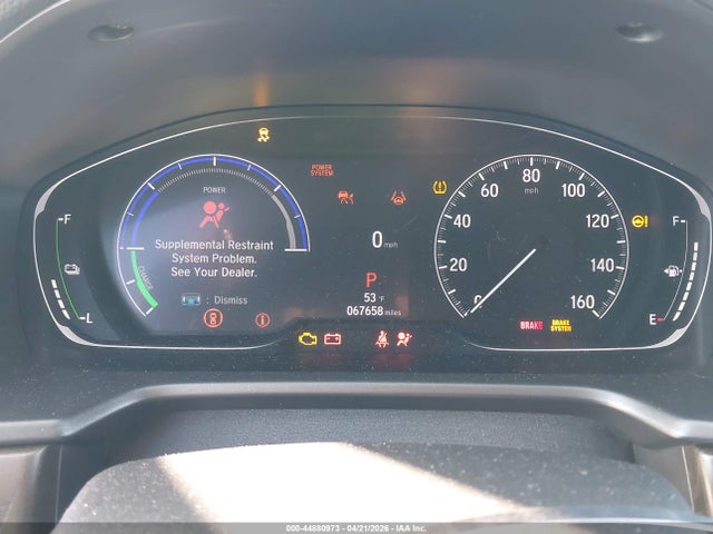 Aukcja sprzedaży 2021 Honda Accord Hybrid Ex-l, vin: 1HGCV3F59MA008313, numer aukcji: 44880973