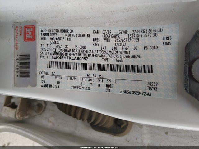 2019 FORD RANGER 1FTER4FH7KLA80057 Photo 8