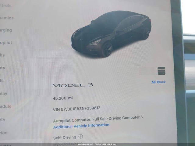 Tesla Model 3 Rear-wheel Drive 2022 5YJ3E1EA3NF359812 Image 7