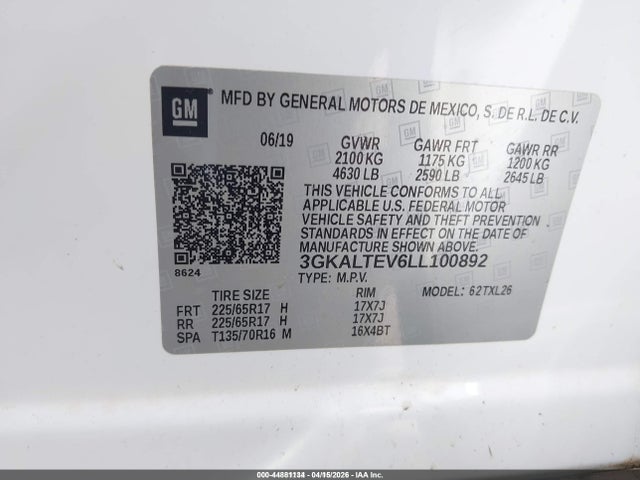 2020 GMC TERRAIN 3GKALTEV6LL100892 Photo 8