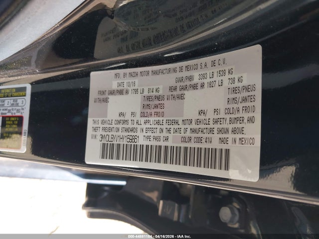 3MYDLBYV1HY159861 Toyota YARIS IA