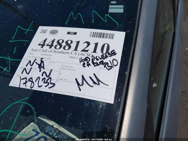Aukcja sprzedaży 2011 Toyota Prius Five, vin: JTDKN3DU9B0265768, numer aukcji: 44881210