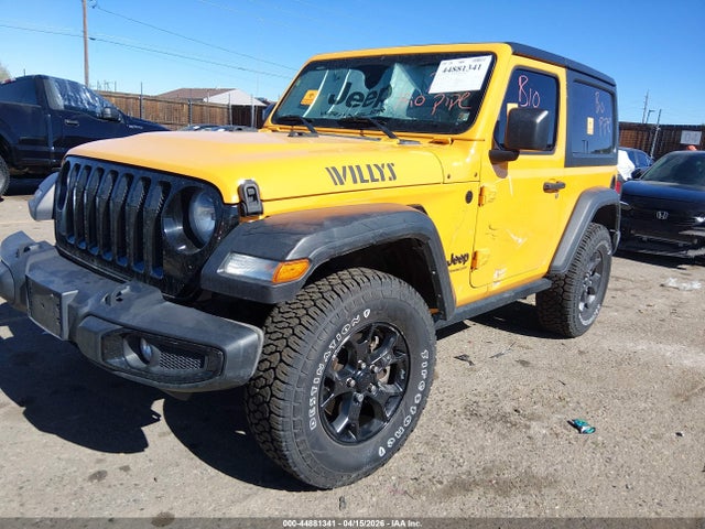 44881341 :رقم المزاد ، 1C4GJXAN2MW666553 vin ، 2021 Jeep Wrangler Willys Sport 4x4 مزاد بيع