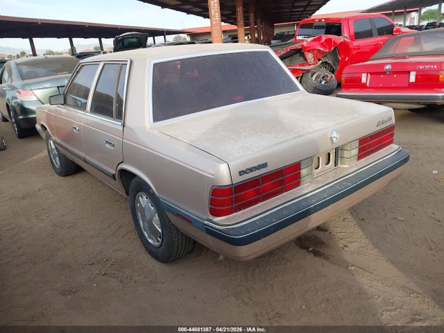 Aukcja sprzedaży 1989 Dodge Aries Le, vin: 1B3BK46K0KC467117, numer aukcji: 44881387