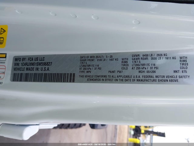 1C4RJXN61SW596827 Jeep Wrangler 4xe Willys 4xe
