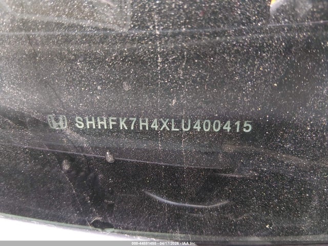 SHHFK7H4XLU400415 Honda Civic Sport