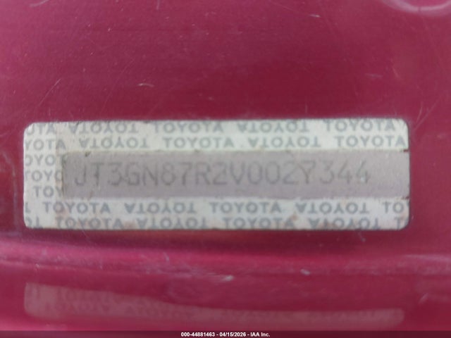 Продажа на аукционе авто 1997 Toyota 4runner Sr5 V6 Limited, vin: JT3GN87R2V0027344, номер лота: 44881463