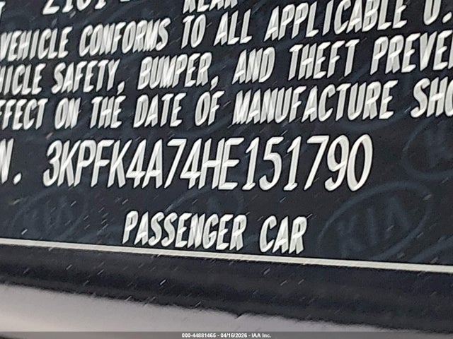 3KPFK4A74HE151790 KIA FORTE LX