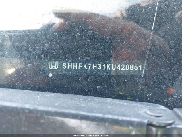 SHHFK7H31KU420851 Honda Civic Lx