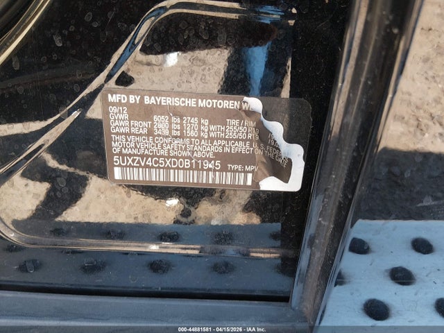 Продажа на аукционе авто 2013 Bmw X5 Xdrive35i/xdrive35i Premium/xdrive35i Sport Activity, vin: 5UXZV4C5XD0B11945, номер лота: 44881581
