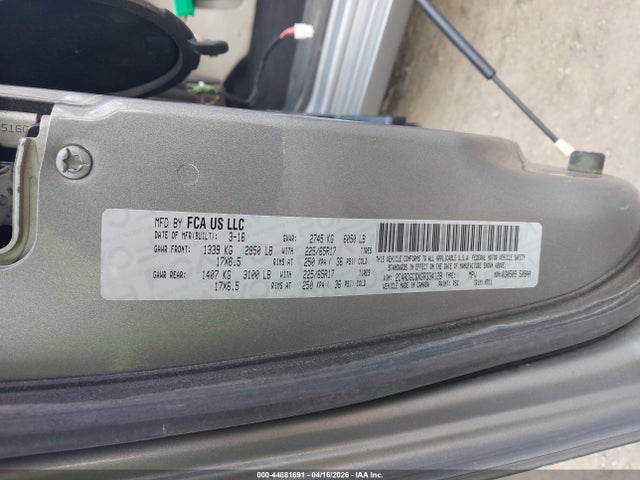 Aukcja sprzedaży 2016 Dodge Grand Caravan Sxt, vin: 2C4RDGCGXGR334128, numer aukcji: 44881691