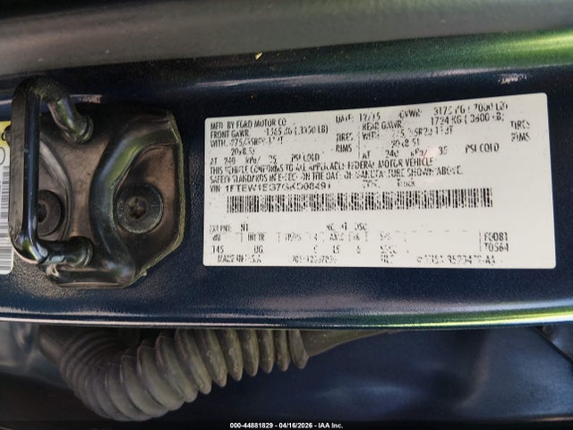 Продажа на аукционе авто 2016 Ford F-150 Xlt, vin: 1FTEW1EG7GKD08491, номер лота: 44881829