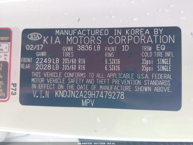 KNDJN2A29H7479278 KIA Soul !