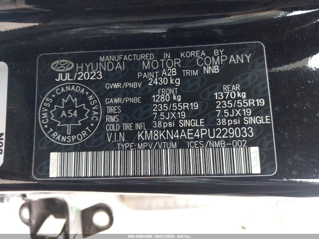 Aukcja sprzedaży 2023 Hyundai Ioniq 5 Preferred Long Range, vin: KM8KN4AE4PU229033, numer aukcji: 44881850
