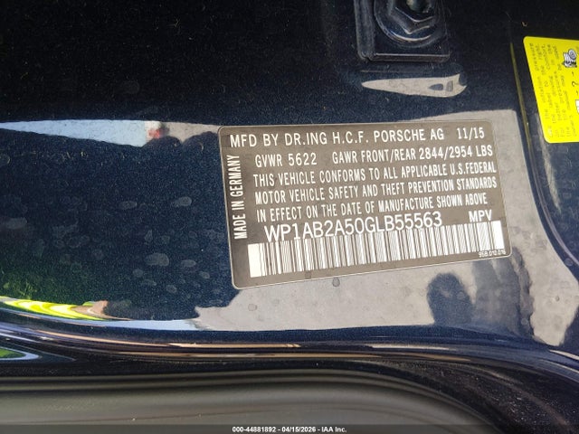 2016 PORSCHE MACAN WP1AB2A50GLB55563 Photo 8