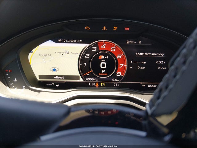 44882014 :رقم المزاد ، WAUC4AF42JA234635 vin ، 2018 Audi S4 3.0t Premium Plus مزاد بيع