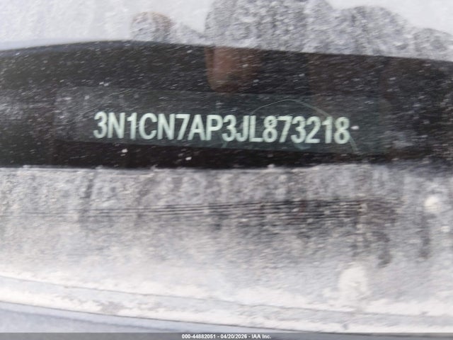Продаж на аукціоні авто 2018 Nissan Versa 1.6 S+, vin: 3N1CN7AP3JL873218, номер лоту: 44882051
