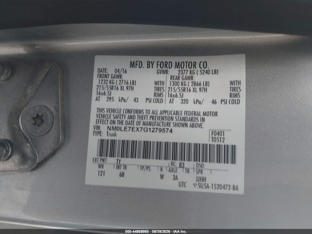2016 FORD TRANSIT CONNECT NM0LE7EX7G1279574 Photo 8