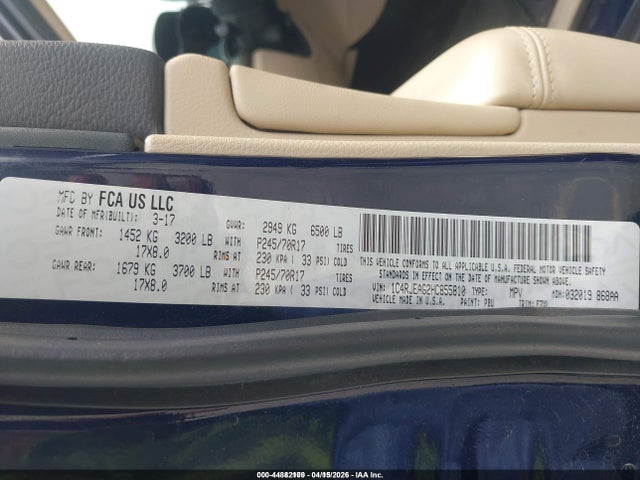 2017 JEEP GRAND CHEROKEE 1C4RJEAG2HC855810 Photo 8